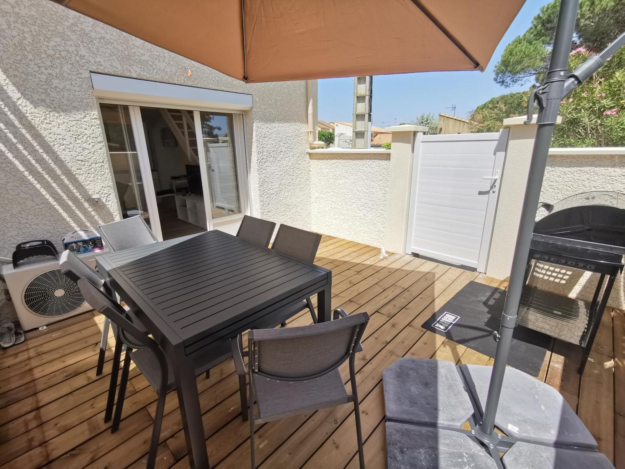 Maison Renovee A Marseillan Plage Exteriör bild